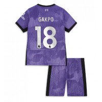 Liverpool Cody Gakpo #18 Replica Third Minikit 2023-24 Short Sleeve (+ pants)